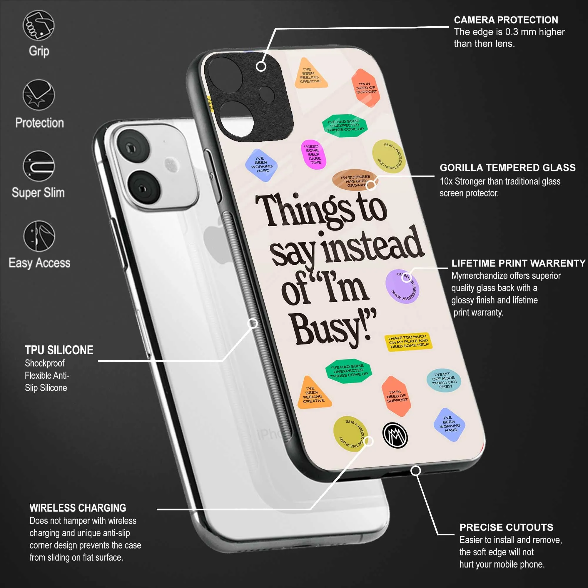 10 Things To Say Phone Case for IPhone 11 Pro | Glass Case