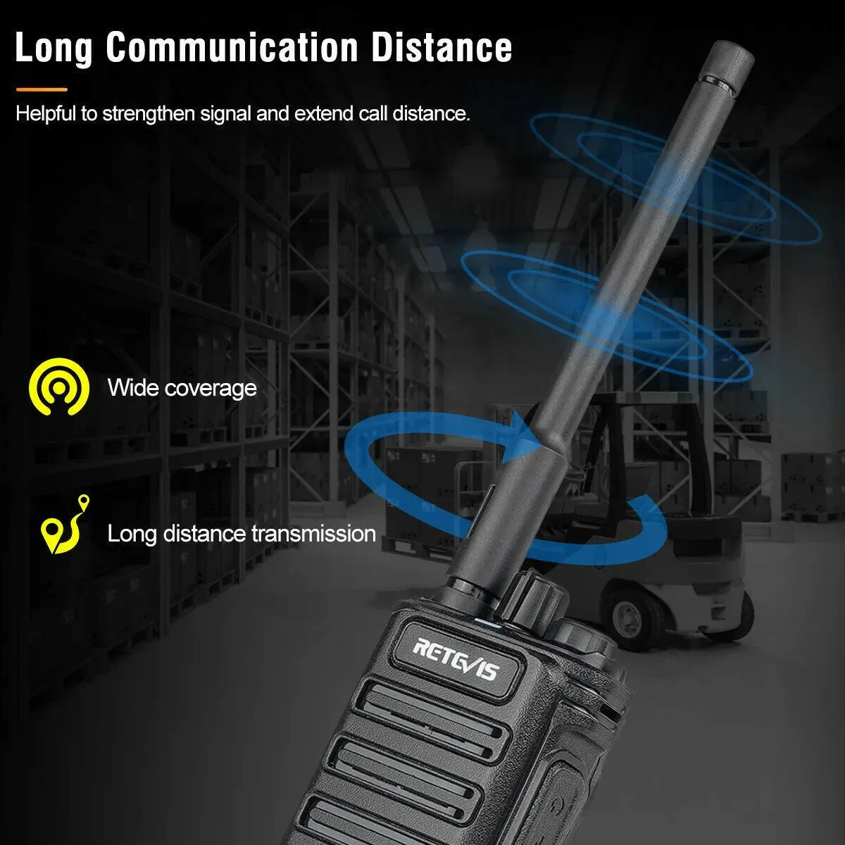 10W Walkie Talkie UHF Bluetooth-Compatible Retevis RB689 Handheld  Walkie-Talkies Powerful Professional Radio for Warehouse