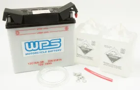 12 Volt Standard Battery W-acid Pack 12c16a-3b