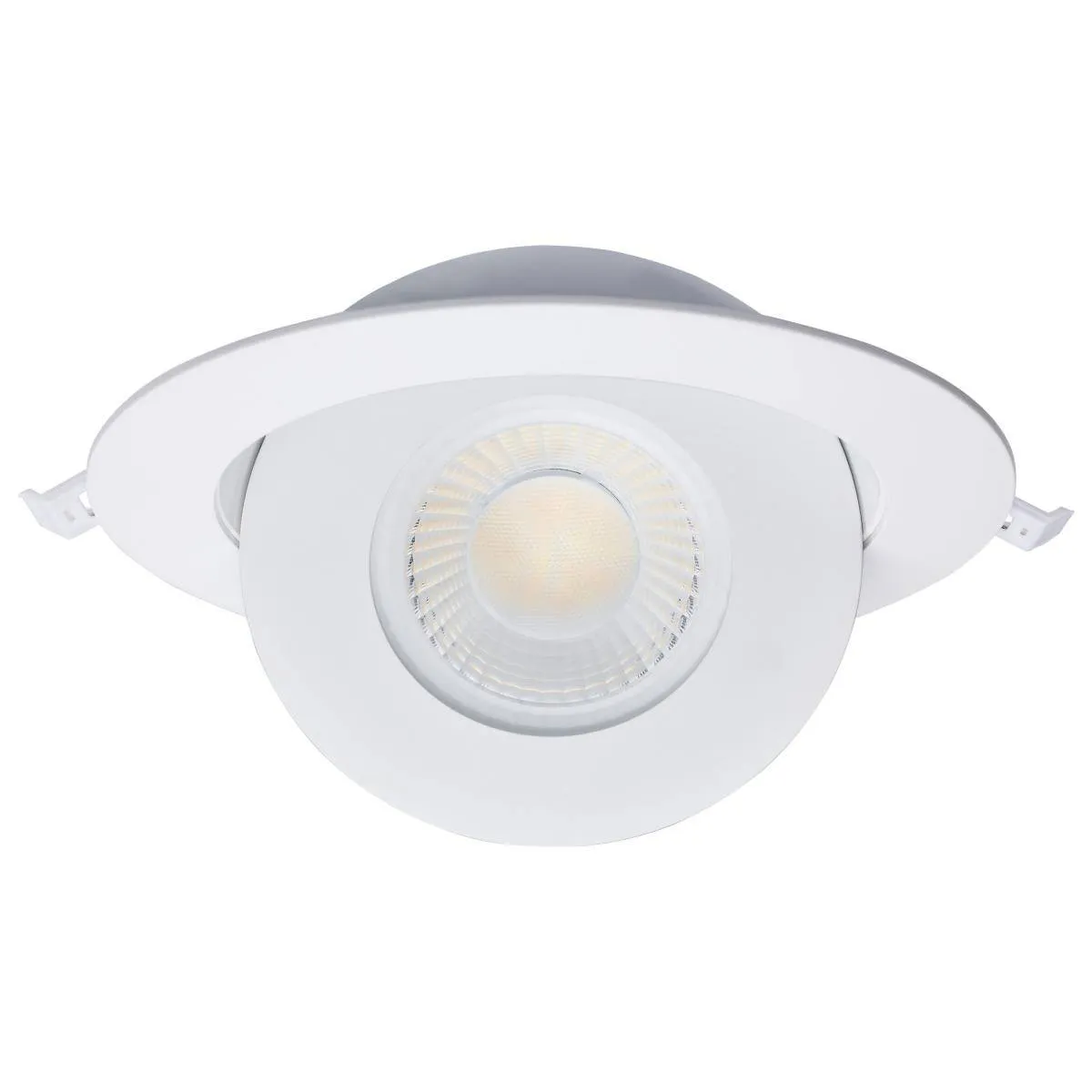 15 Watt; CCT Selectable; LED Direct Wire Downlight; Gimbaled; 6 Inch Round; Remote Driver; White