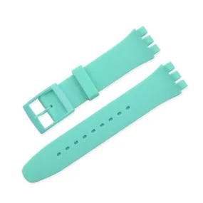 16mm Universal silicone watch strap - Cyan