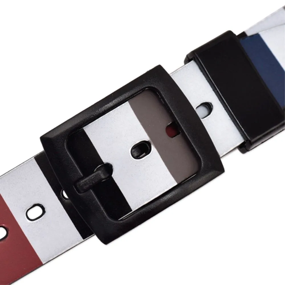 17mm Universal stripe printed silicone watch strap - Colorful Lines