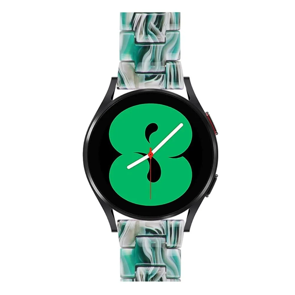 20mm smooth resin watch strap for Garmin watch - Dazzle Green