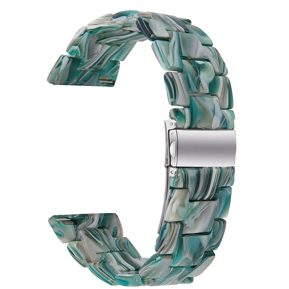 20mm smooth resin watch strap for Garmin watch - Dazzle Green