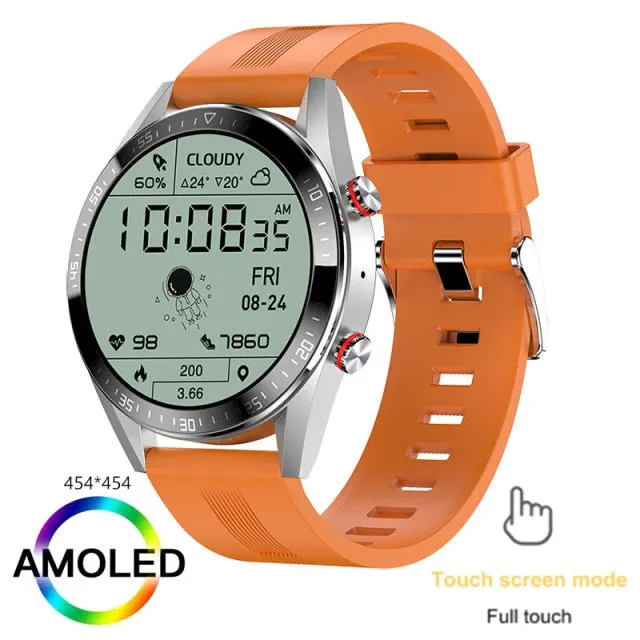 454*454 Screen Android Smart Watch For Mens Android Bluetooth Call TWS