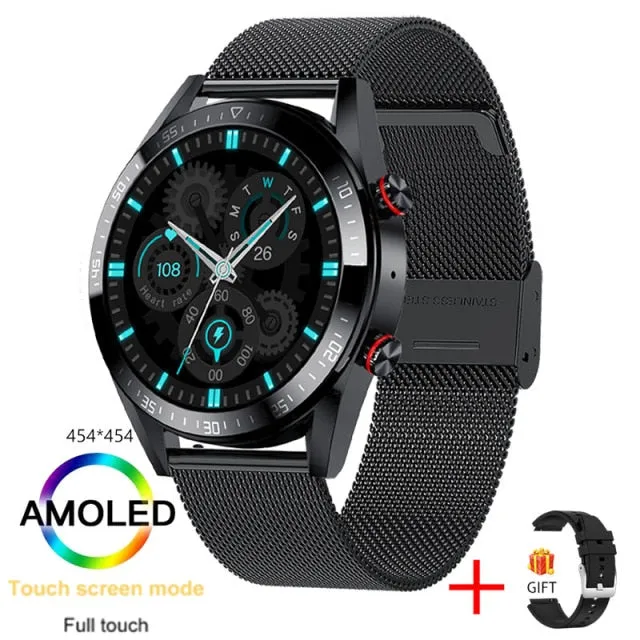 454*454 Screen Android Smart Watch For Mens Android Bluetooth Call TWS