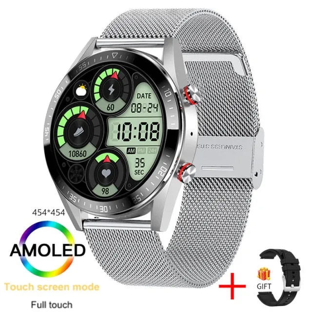 454*454 Screen Android Smart Watch For Mens Android Bluetooth Call TWS