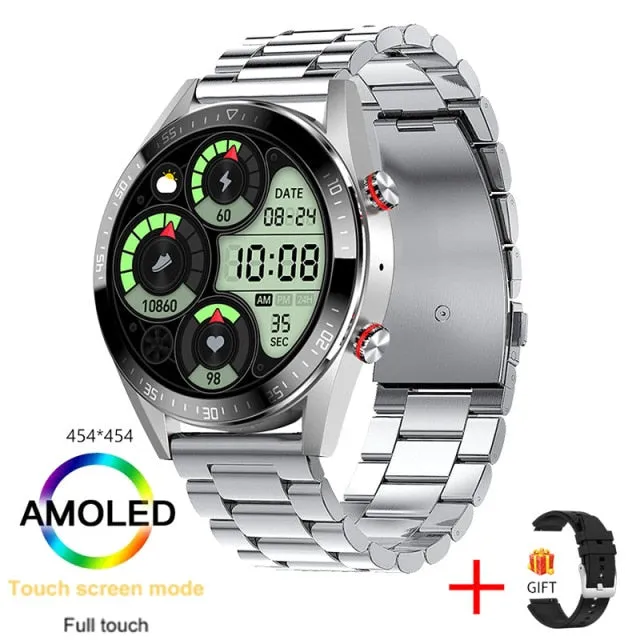 454*454 Screen Android Smart Watch For Mens Android Bluetooth Call TWS