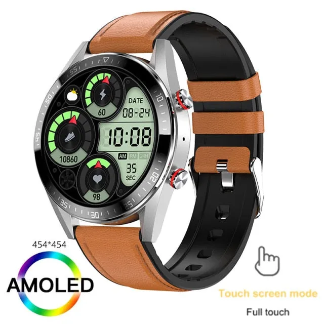 454*454 Screen Android Smart Watch For Mens Android Bluetooth Call TWS