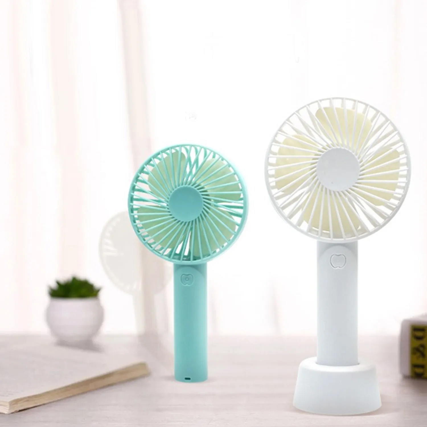 4787 Portable Handheld Fan used in summers in all kinds of places including household and offices etc.(Battery Not Include)