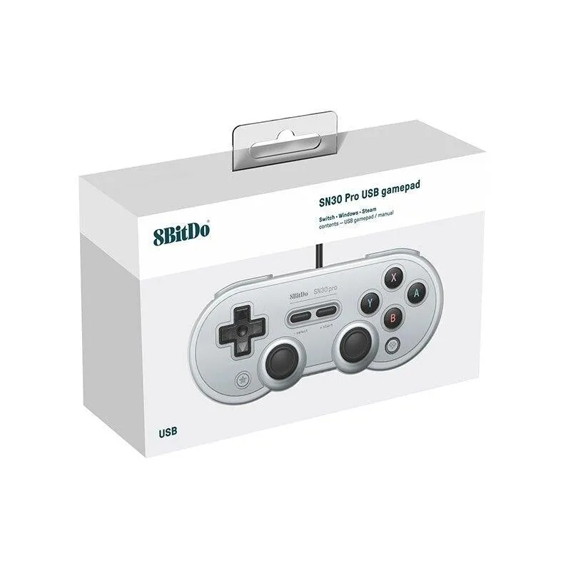 8BitDo SN30 PRO Controller: USB Gamepad for Nintendo Switch, PC, Steam, Raspberry Pi