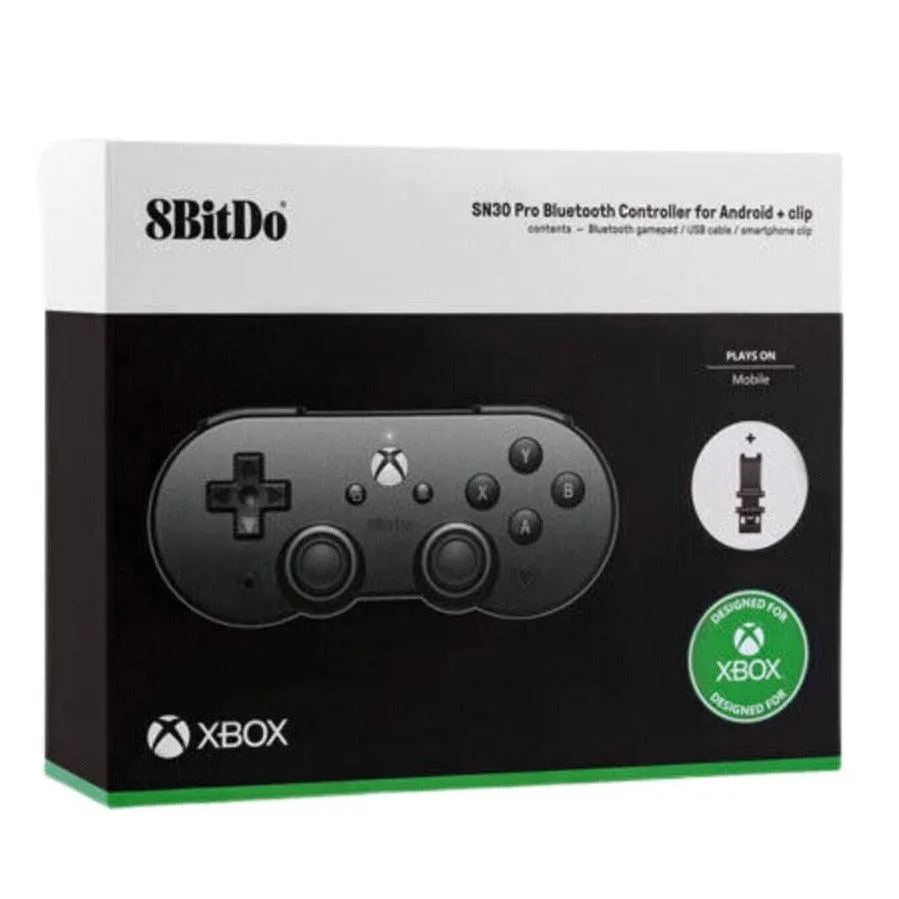 8BitDo SN30 Pro XBox Cloud Bluetooth Controller: For Android, includes Phone Clip