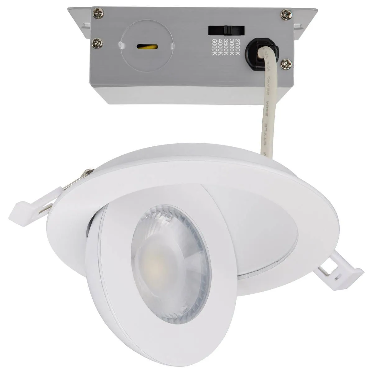 9 Watt; CCT Selectable; LED Downlight; 4 Inch White Eyeball