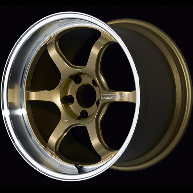 Advan R6 18x11.0  15 5-114.3 Machining & Racing Brass Gold Wheel