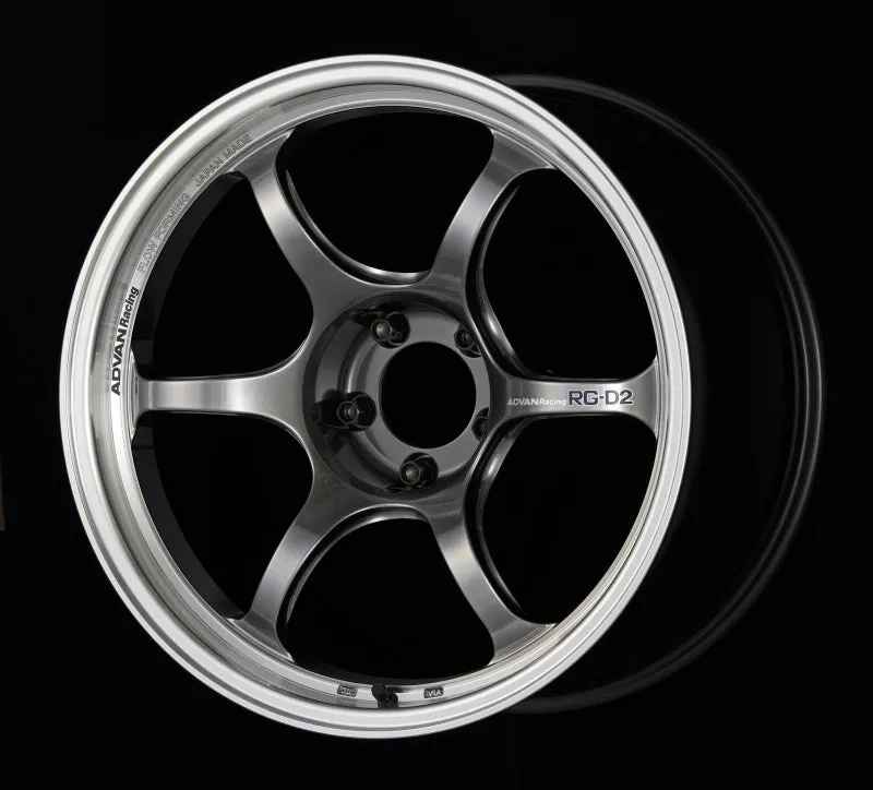 Advan RG-D2 15x8.0  35 4-100 Machining & Racing Hyper Black Wheel