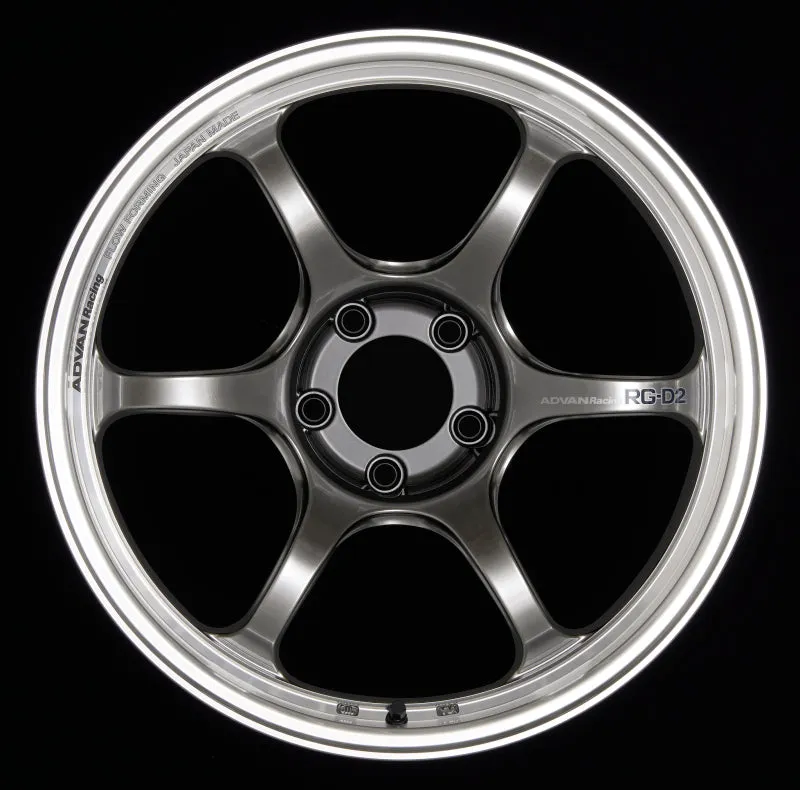 Advan RG-D2 15x8.0  35 4-100 Machining & Racing Hyper Black Wheel