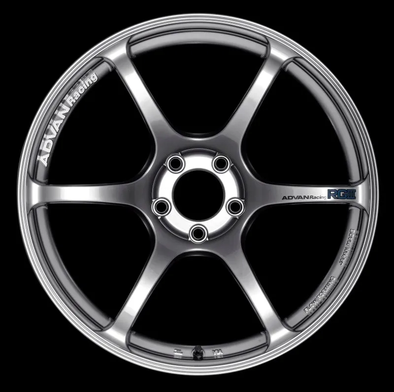 Advan RGIII 17x8.0  38 5-114.3 Racing Hyper Black Wheel