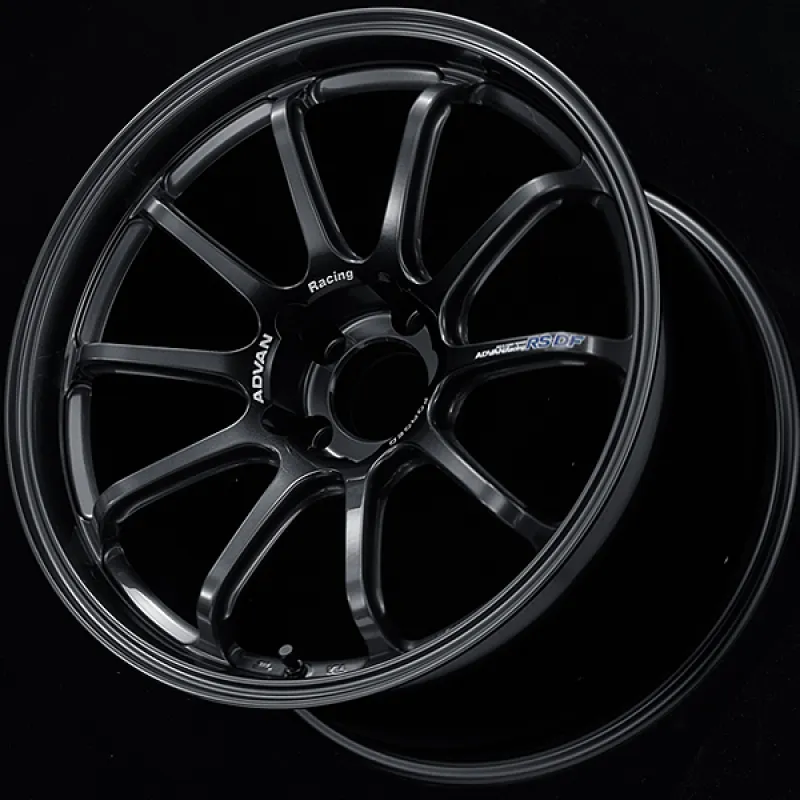 Advan RS-DF Progressive 18x8.0  48 5-112 Racing Titanium Black Wheel