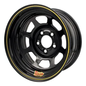 Aero 50 Series Rolled Wheel - Black - 15" x 8" - 5 x 4.5" Bolt Circle - 2" Back Spacing - 23 lbs.