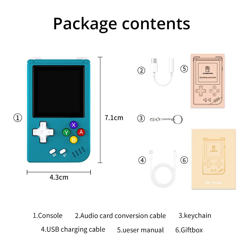 ANBERNIC RG Nano Mini Handheld Game Console