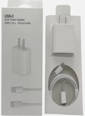 Apple 20W USB-C Power Adapter USB-C to lightning Cable Copy