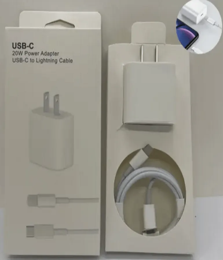 Apple 20W USB-C Power Adapter USB-C to lightning Cable Copy