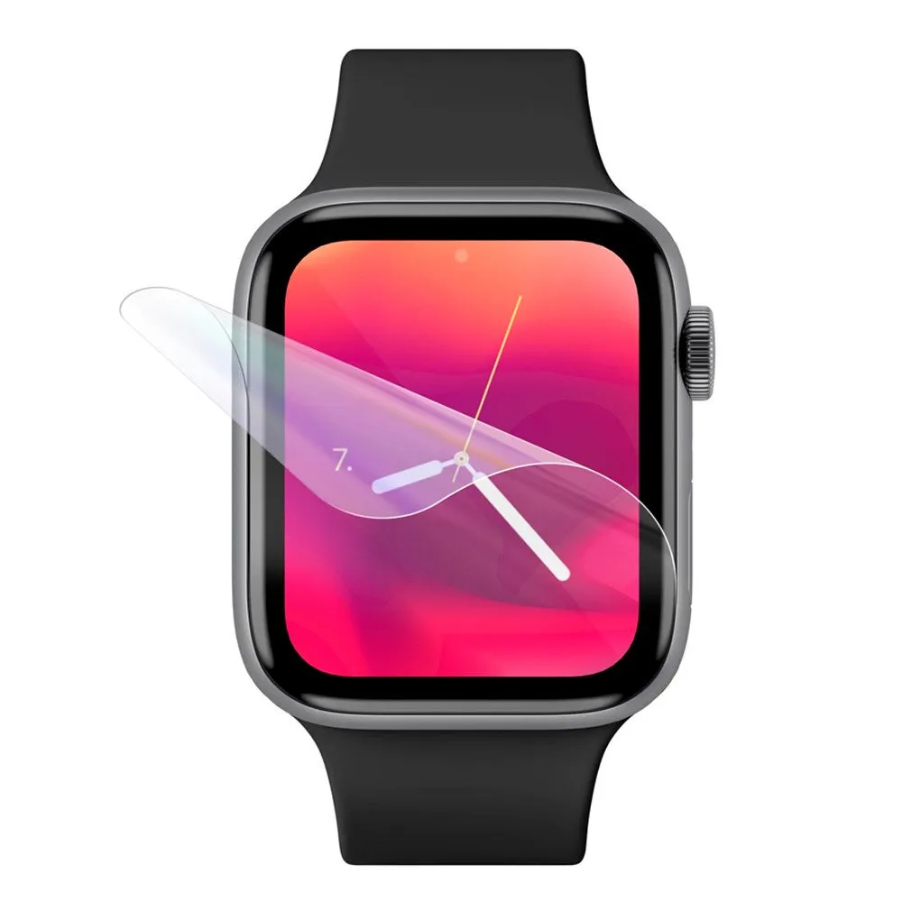 Apple Watch 9 / 8 / 7 (41mm) Fixed Invisible Beskyttelsesfilm - 2 stk. - Gennemsigtig