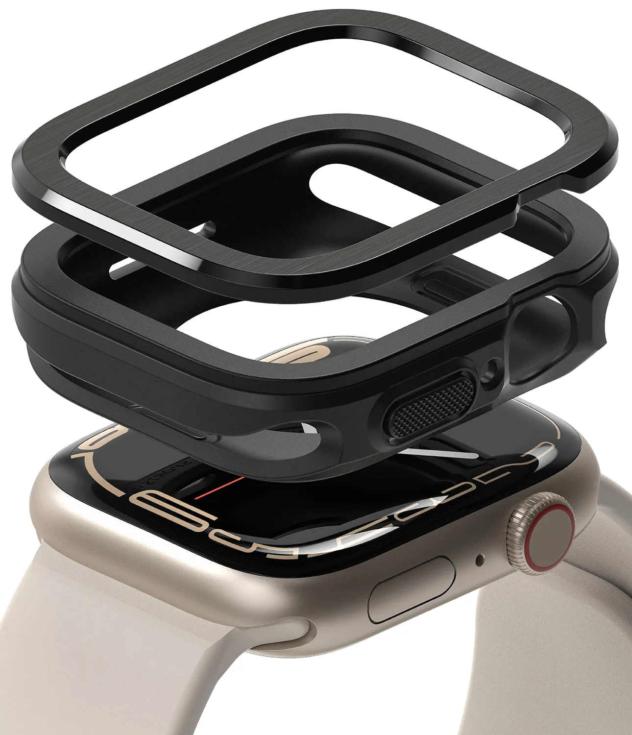 Apple Watch Series (45mm / 44mm) | Air Sports (Black)   Bezel Styling