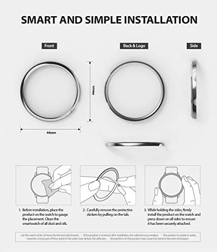 Bezel Styling Cover for Galaxy Watch Active 2 44mm (2019) - GW-A2-44-02 [Stainless Steel]