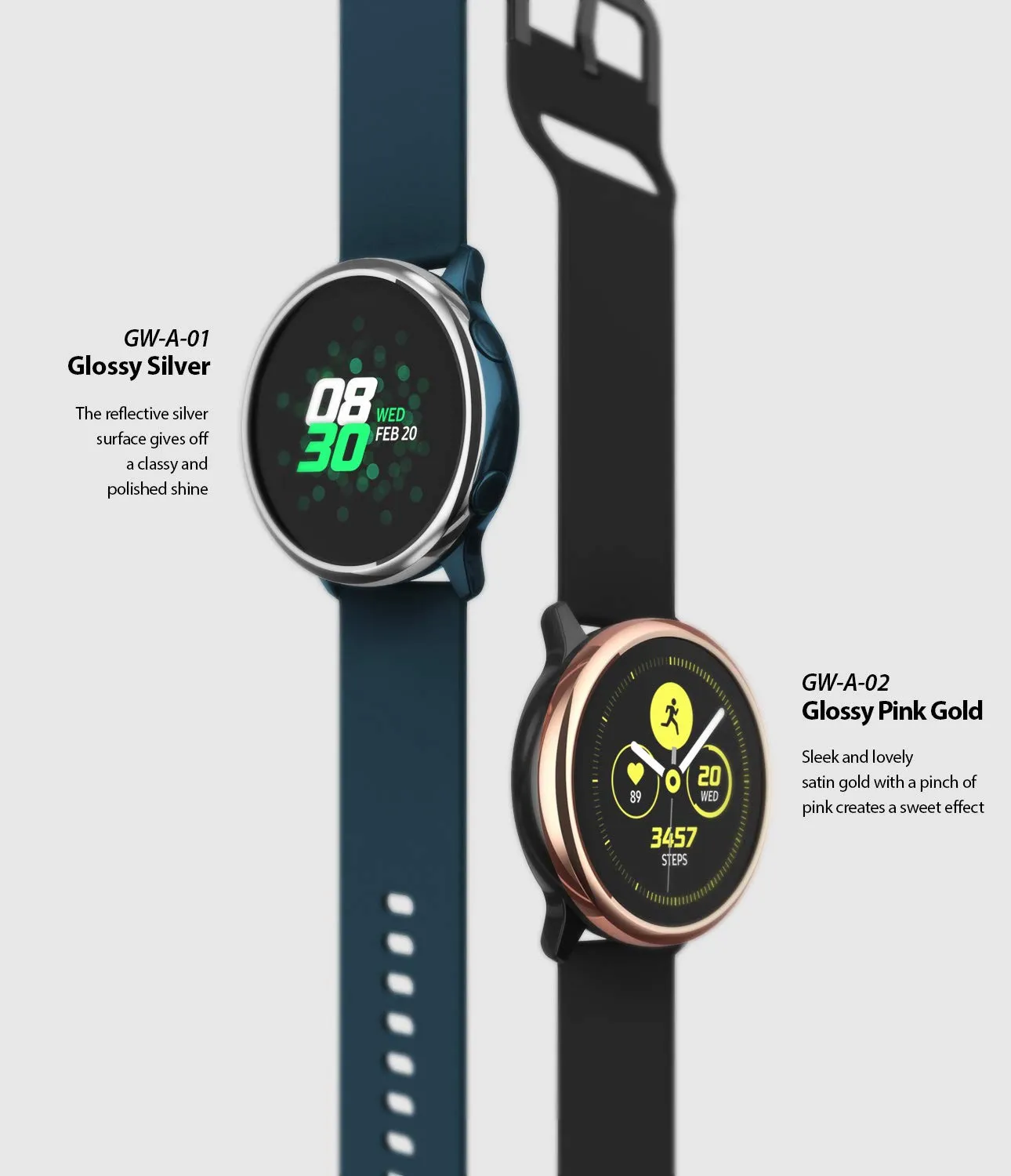 Bezel Styling Cover for Galaxy Watch Active (2019) - [Stainless Steel]