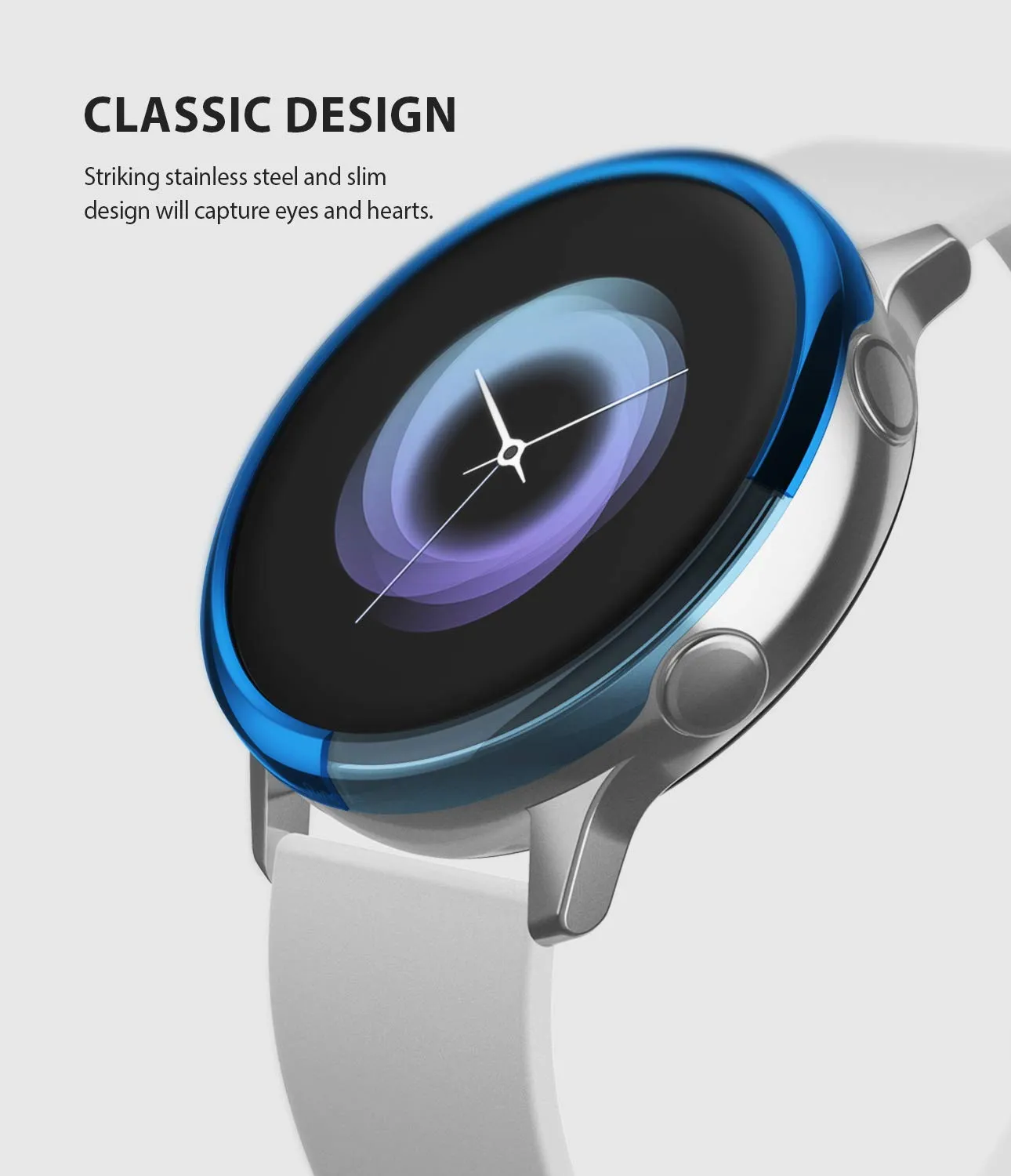 Bezel Styling Cover for Galaxy Watch Active (2019) - [Stainless Steel]