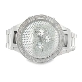 Big Face .30cttw Real Diamond Watch