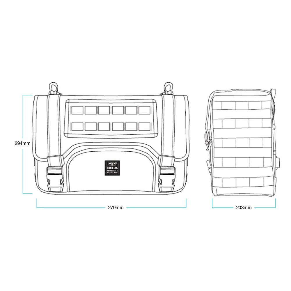 BILTWELL EXFIL-36 SADDLEBAGS [BLACK]