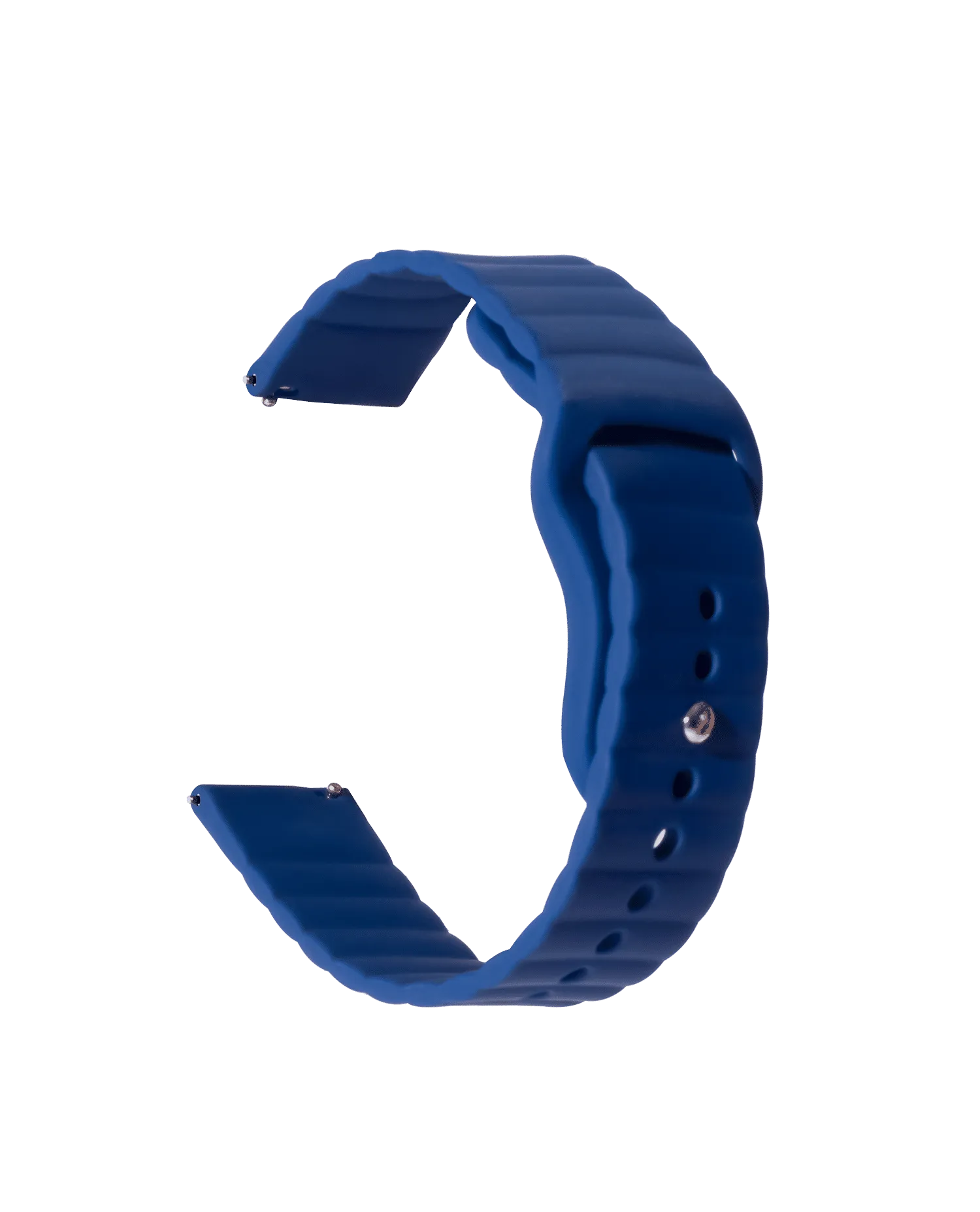 Blue Silicone Sport WatchBand for Samsung/OnePlus/Fitbit Smartwatches (20mm)