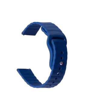 Blue Silicone Sport WatchBand for Samsung/OnePlus/Fitbit Smartwatches (20mm)