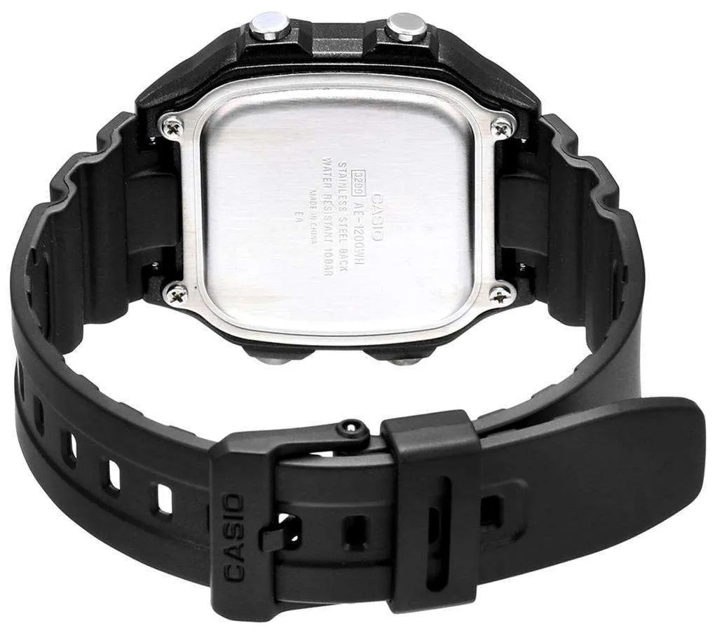 Casio AE-1200WH-1BVDF Black Resin Watch for Men