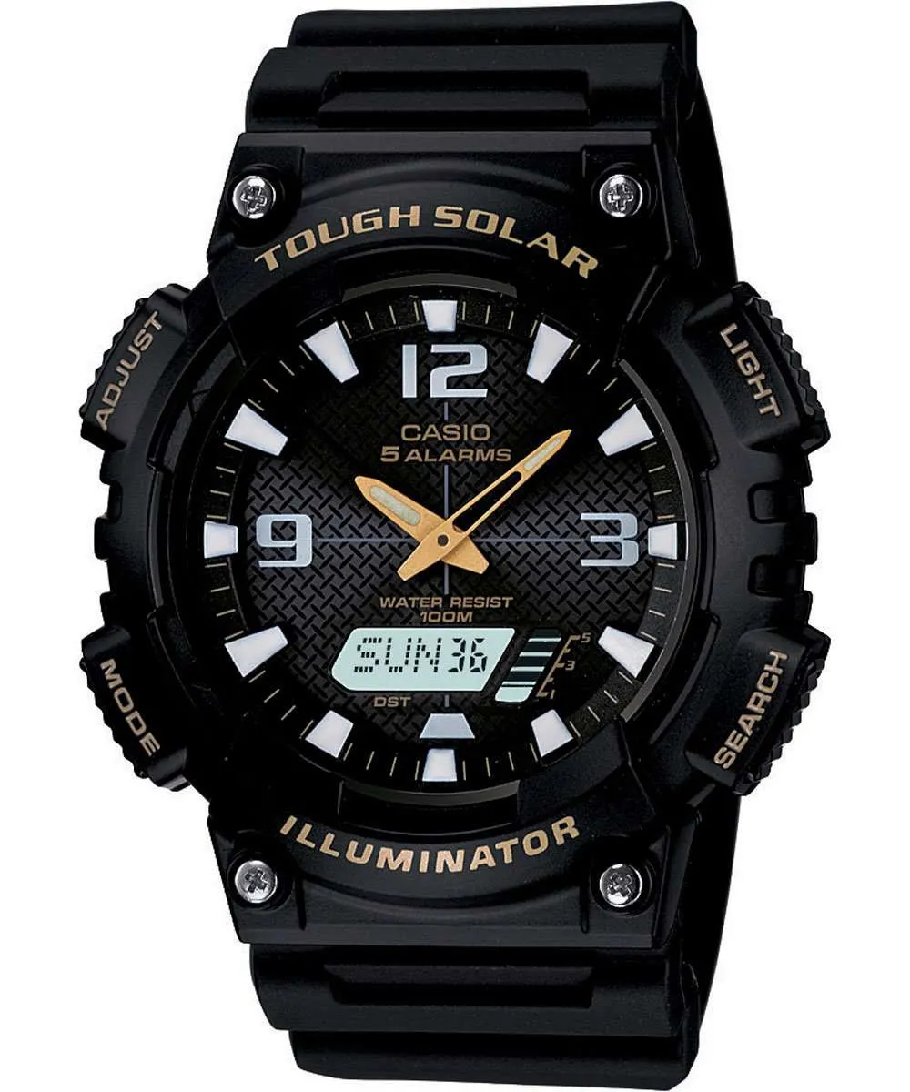 Casio AQ-S810W-1B Black Solar Powered Watch For Men