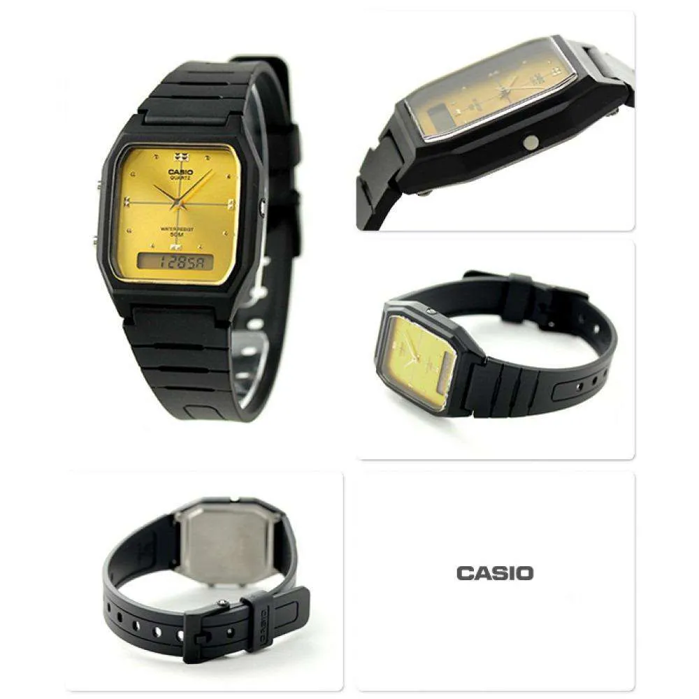 Casio AW-48HE-9AVDF Black Resin Watch for Men and Women