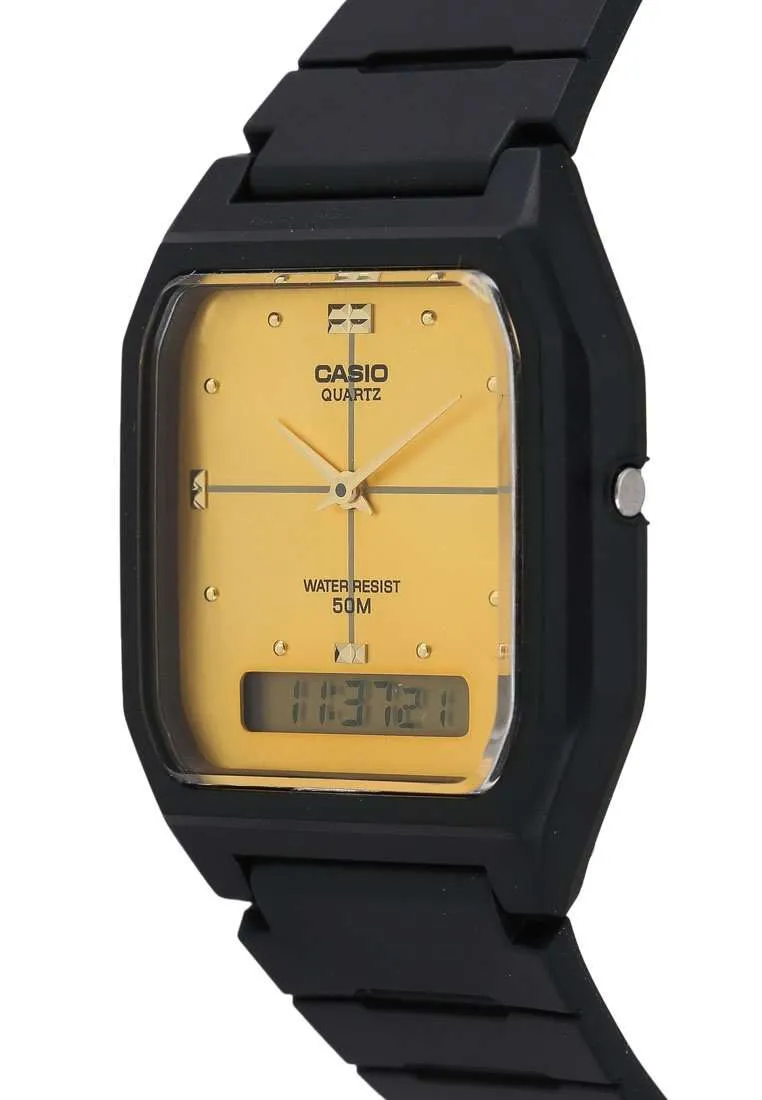 Casio AW-48HE-9AVDF Black Resin Watch for Men and Women