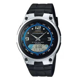 Casio AW-82-1AVDF Black Resin Watch for Men and Women