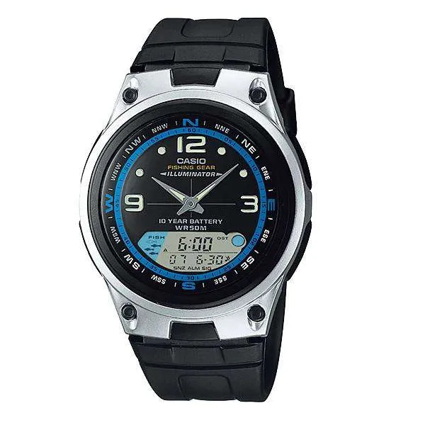 Casio AW-82-1AVDF Black Resin Watch for Men and Women