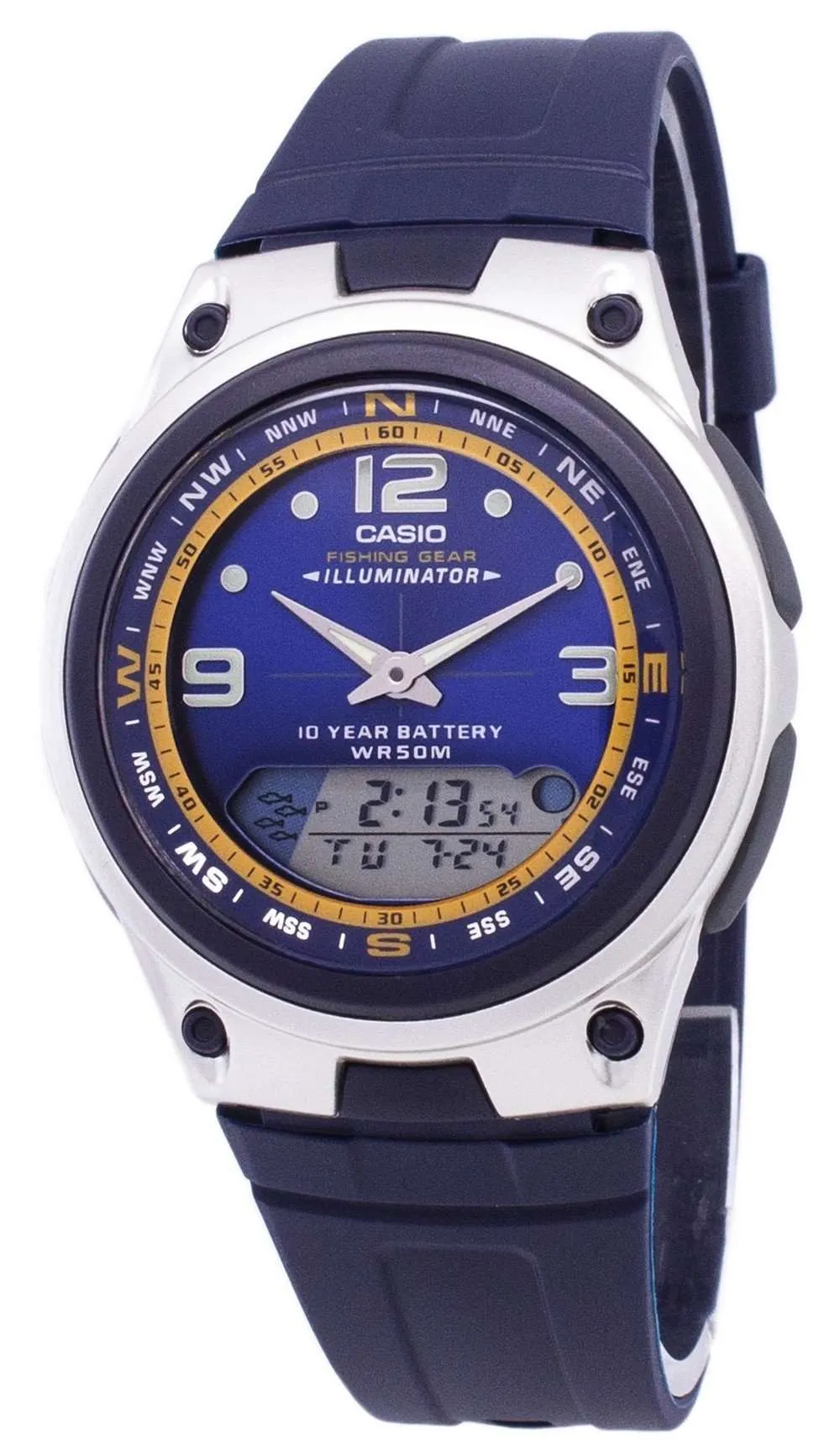 Casio AW-82-2AVDF Blue Resin Strap Watch for Men