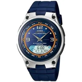 Casio AW-82-2AVDF Blue Resin Strap Watch for Men