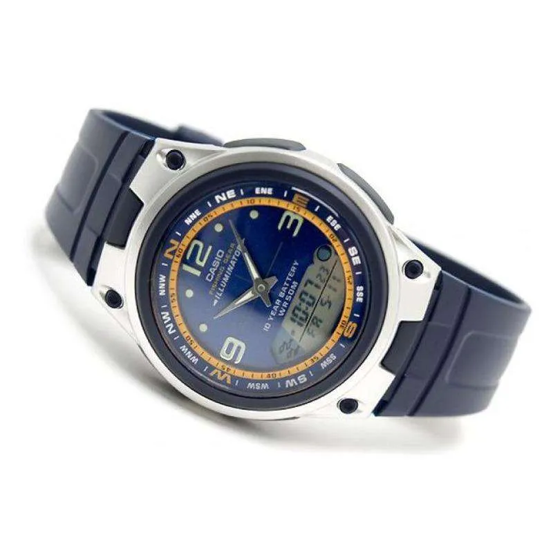 Casio AW-82-2AVDF Blue Resin Strap Watch for Men