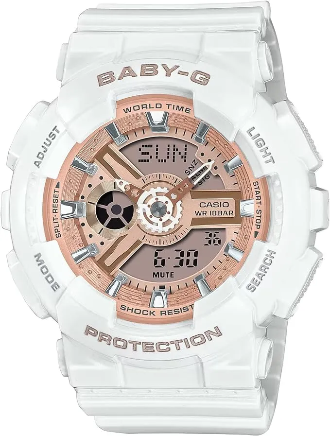 Casio BA-110X-7A1ER White Women's Analog-Digital Baby-G Watch