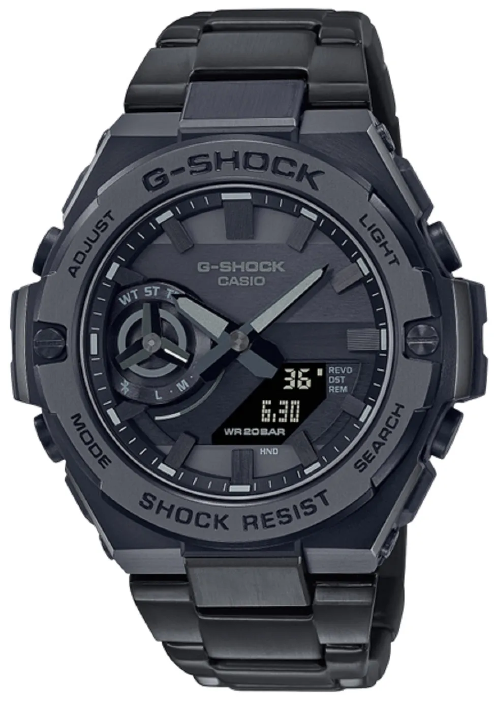 Casio G-shock GST-B500BD-1A Solar Digital Analog Stainless Steel Strap Watch