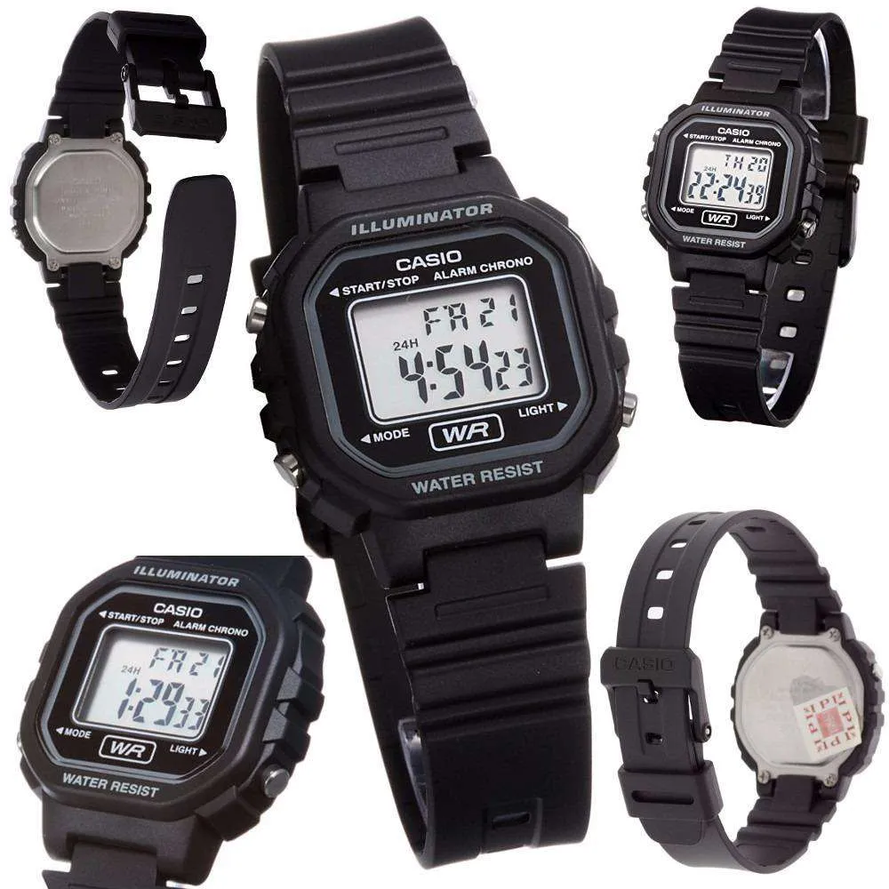 Casio LA-20WH-1ADF Black Resin Watch for Women