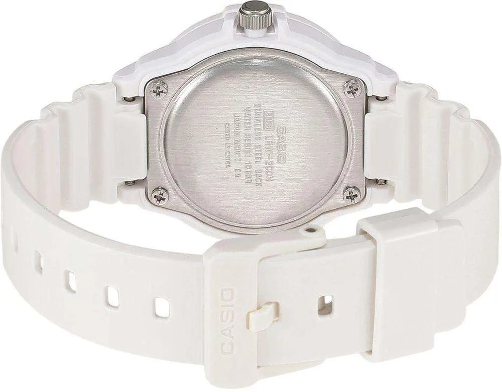 Casio LRW-200H-4E2VDF White Resin Strap Watch for Women