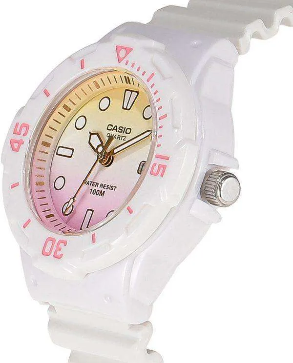 Casio LRW-200H-4E2VDF White Resin Strap Watch for Women