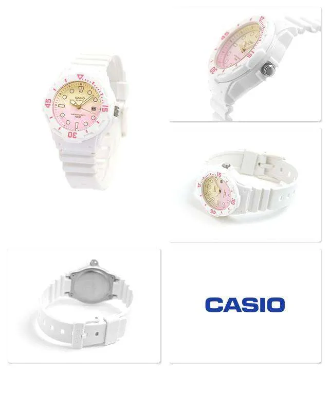 Casio LRW-200H-4E2VDF White Resin Strap Watch for Women